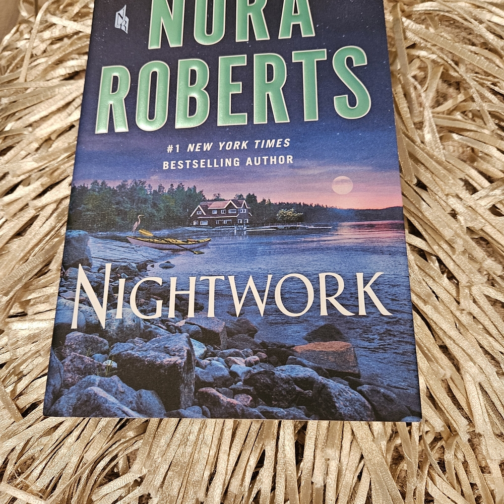 Nora Roberts 'Nightwork' Book - Blue and Green Cover